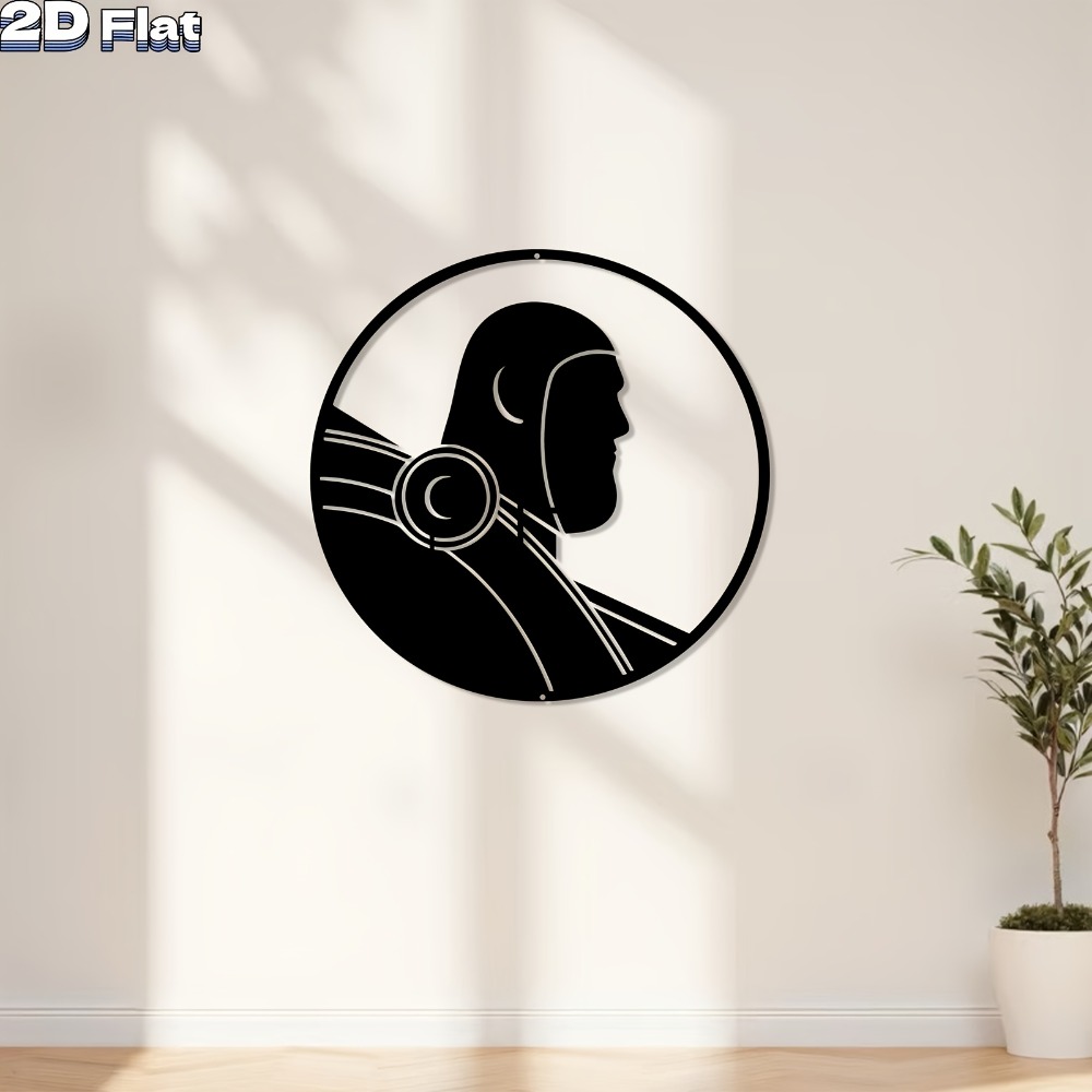 Tech Office Wall Decor - Nowoczesna Aluminiowa Dekoracja Ścienna Robot Odporna
