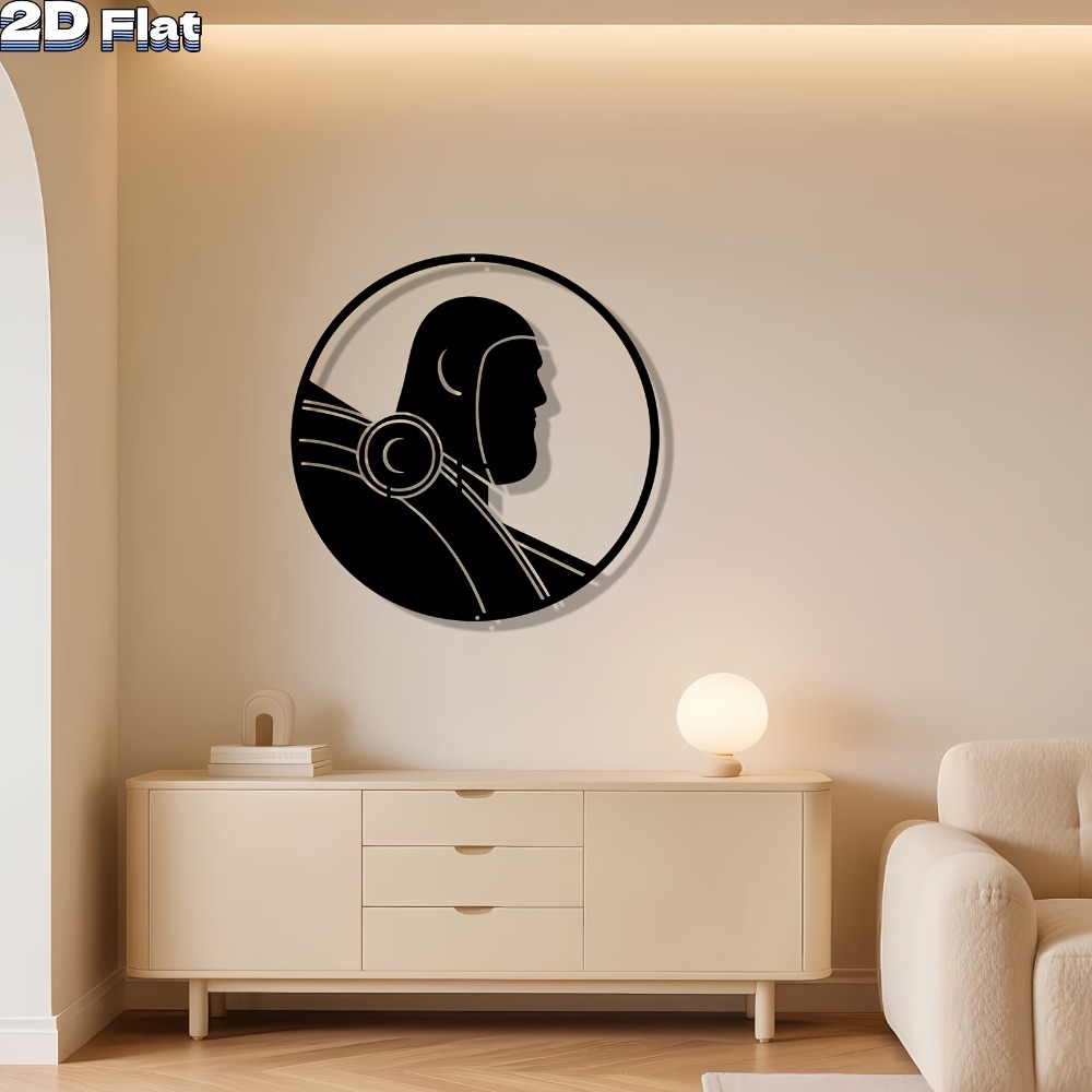 Tech Office Wall Decor - CIFbuy Nowoczesna Metalowa Rzeźba Ścienna Robot