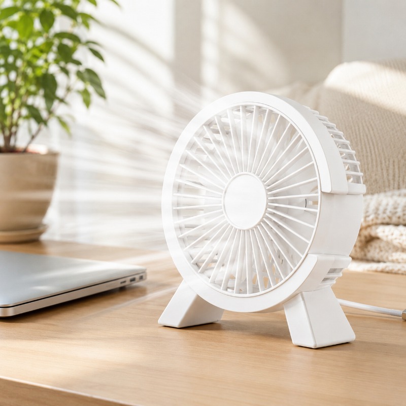 Home Office Tech Gadgets - Mini USB Wentylator Stołowy z Możliwością
