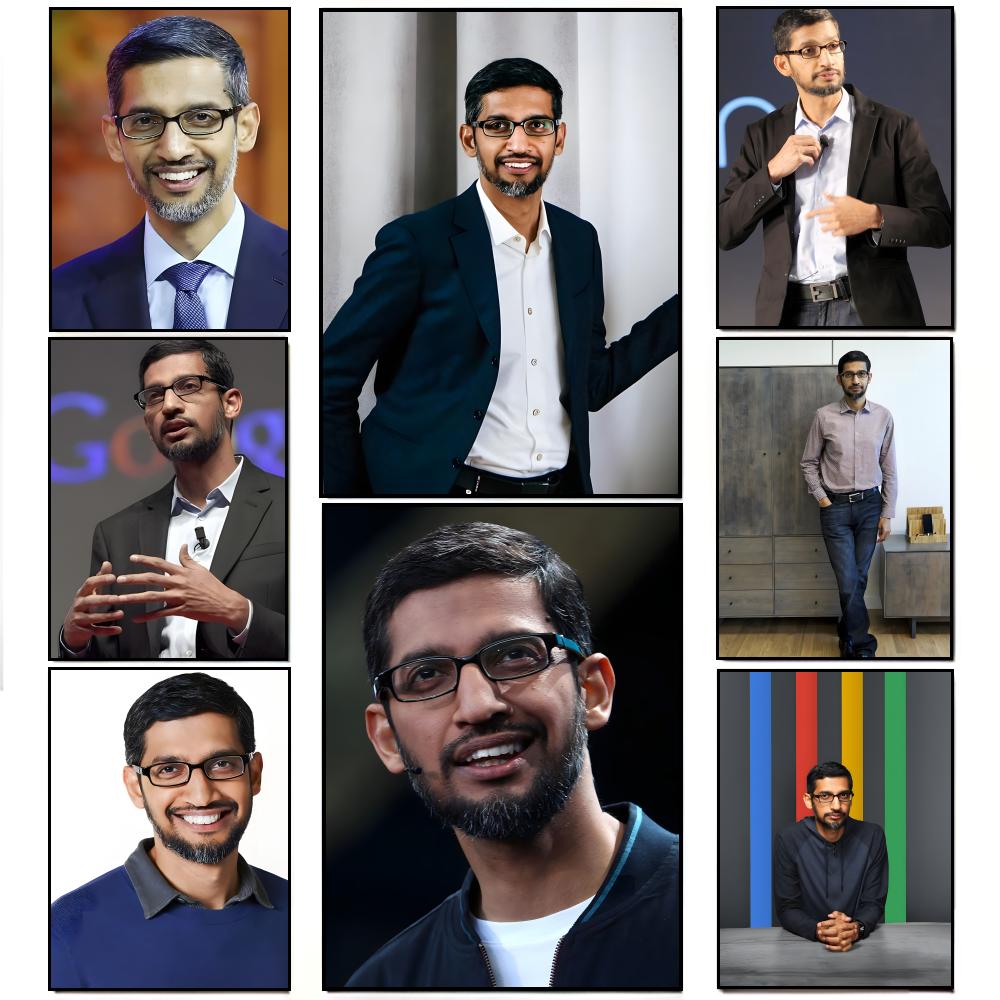 Tech Office Wall Decor - Elegancki Plakat Biurowy z S-Sundar Pichai,