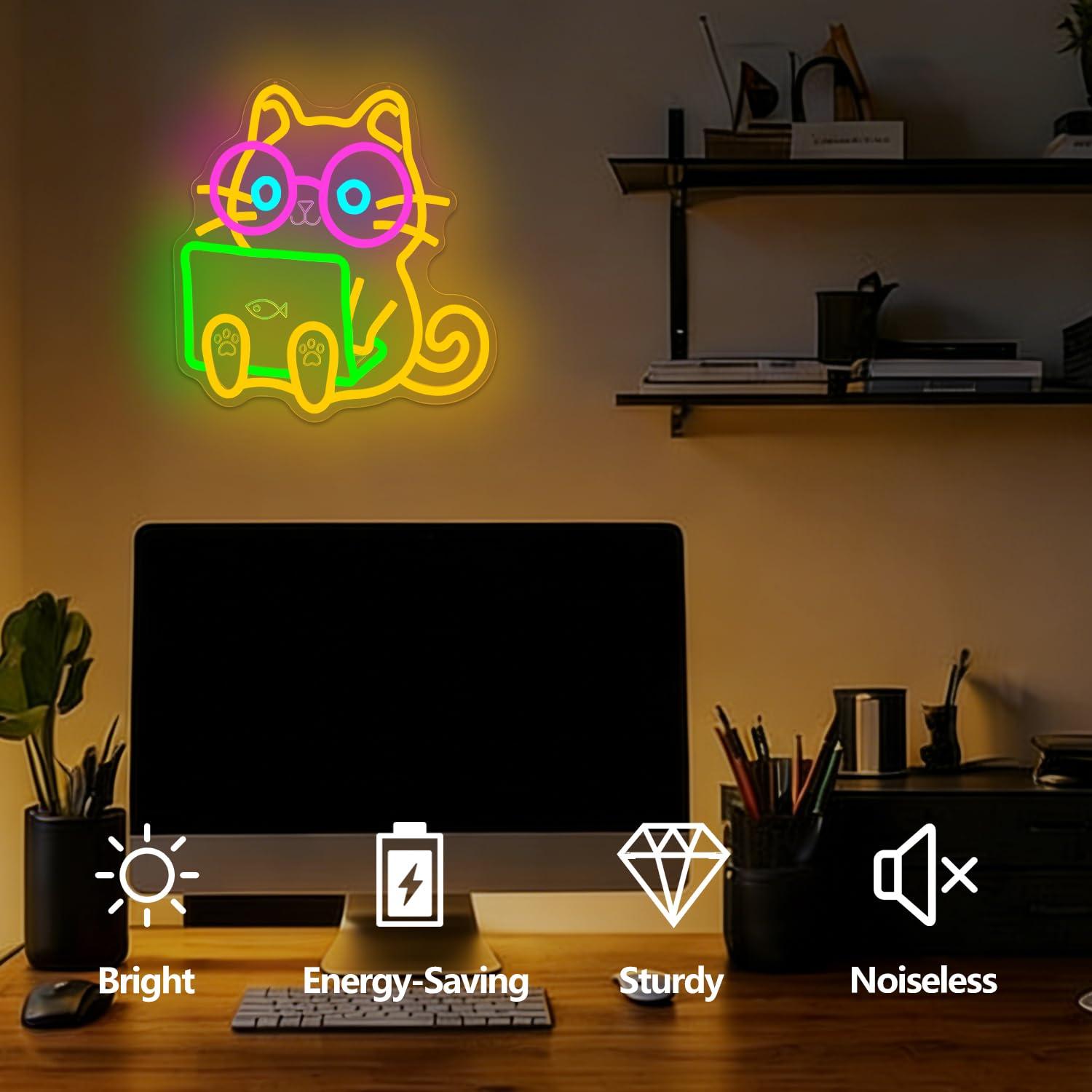 Neonowy znak LED w kształcie k – Tech Office Wall Decor recenzja i cena