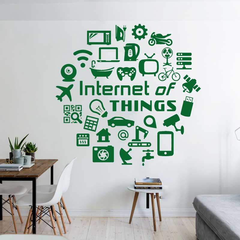 Tech winylowe naklejki ścienne – Tech Office Wall Decor recenzja i cena