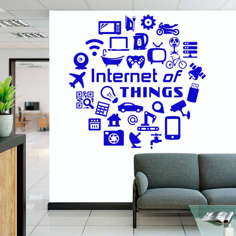 Tech winylowe naklejki ścienne – Tech Office Wall Decor recenzja i cena